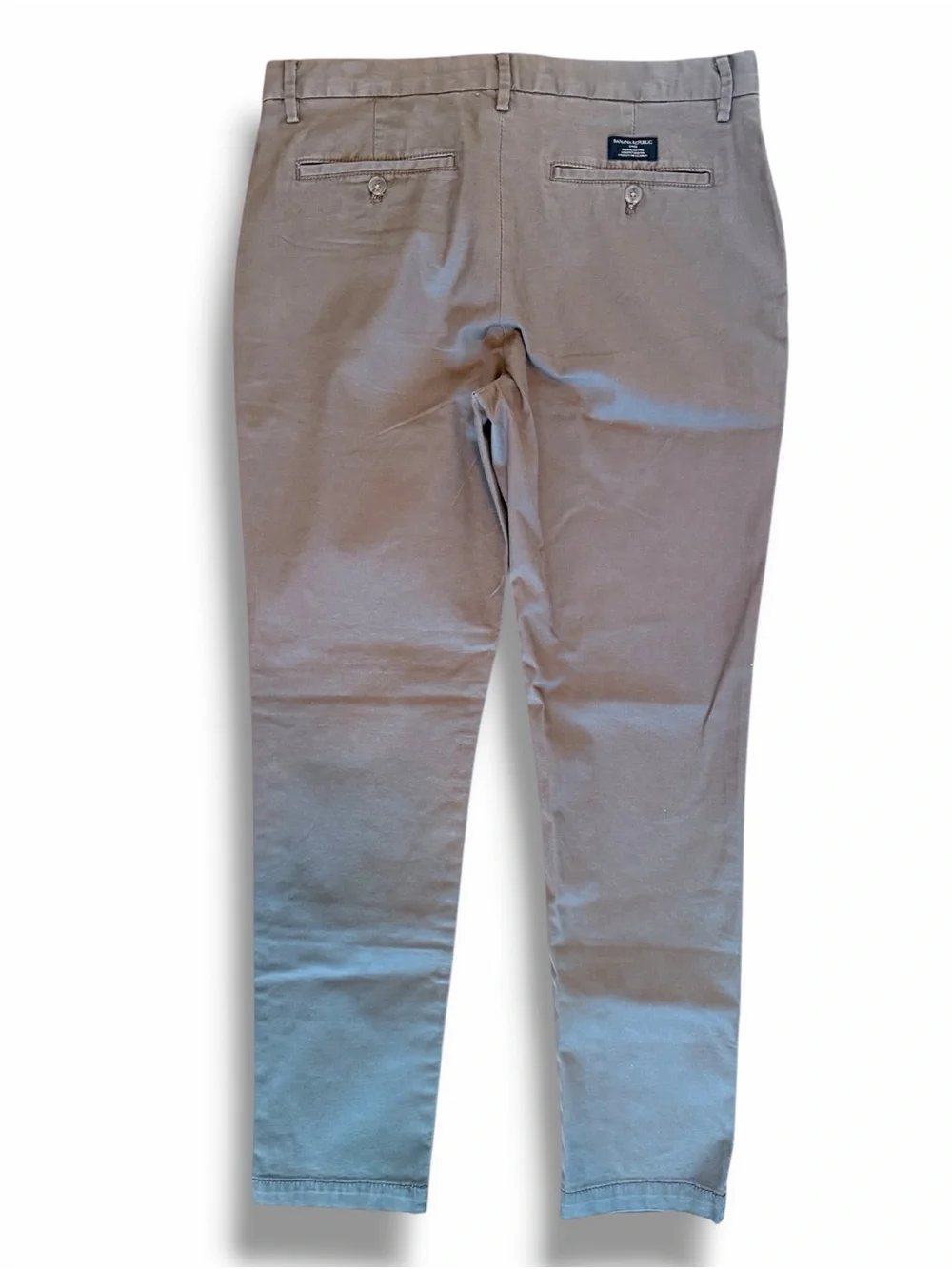 NWT Banana Republic Slim Lived-In Chino Pants Light Coffee Bean Neutral Sz 32x32